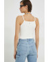 Tommy Jeans Топ дамски в бежово - Pepit.bg