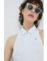 Tommy Jeans Топ дамски в синьо - Pepit.bg