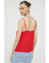 Tommy Jeans Топ дамски в червено - Pepit.bg