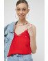 Tommy Jeans Топ дамски в червено - Pepit.bg