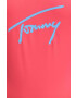 Tommy Jeans Цял бански в розово с мека чашка - Pepit.bg