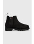 Tommy Jeans Велурени боти челси Classic Chelsea Boot в черно - Pepit.bg
