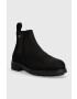 Tommy Jeans Велурени боти челси Classic Chelsea Boot в черно - Pepit.bg