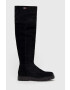 Tommy Jeans Велурени ботуши Warmlined Long Boot - Pepit.bg