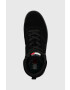 Tommy Jeans Велурени маратонки Suede Basket Midcut в черно - Pepit.bg
