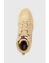 Tommy Jeans Велурени маратонки Suede Basket Midcut в бежово - Pepit.bg