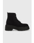 Tommy Jeans Боти LACE UP FESTIV BOOTS дамски в черно EN0EN02133 - Pepit.bg