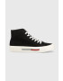 Tommy Jeans Високи кецове MID CANVAS COLOR в черно EM0EM01157 - Pepit.bg