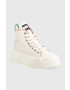 Tommy Jeans Високи кецове VULC PLAT. CANVAS MC в бяло EN0EN02091 - Pepit.bg