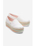 Toms Еспадрили Canvas Rainbow Platform Rope High в бяло с платформа - Pepit.bg