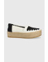 Toms Еспадрили Valencia в черно с платформа 10019795 - Pepit.bg