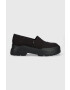 Toms Половинки обувки Alpargata Combat Low в черно с платформа 10019548 - Pepit.bg