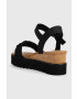 Toms Сандали Diana в черно със скосена платформа 10019754 - Pepit.bg