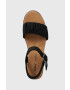 Toms Сандали Diana в черно със скосена платформа 10019754 - Pepit.bg