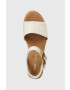 Toms Сандали Diana в бежово със скосена платформа - Pepit.bg