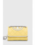 Tory Burch Кожена чанта в жълто - Pepit.bg
