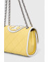 Tory Burch Кожена чанта в жълто - Pepit.bg