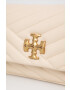 Tory Burch Кожена чанта в бежово - Pepit.bg