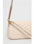Tory Burch Кожена чанта в бежово - Pepit.bg