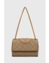 Tory Burch Кожена чанта в бежово - Pepit.bg