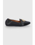 Tory Burch Кожени балеринки Eleanor Loafer дамски в черно - Pepit.bg