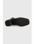 Tory Burch Кожени боти Multi Logo в черно с висок ток 143326 - Pepit.bg
