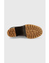 Tory Burch Кожени боти Miller в кафяво с висок ток - Pepit.bg