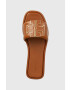 Tory Burch Кожени чехли Double T Sport Slide - Pepit.bg