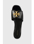 Tory Burch Кожени чехли Eleanor в черно 88744-004 - Pepit.bg