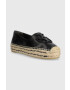 Tory Burch Кожени еспадрили 144346-006 в черно Platform Espadrille - Pepit.bg