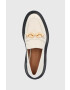 Tory Burch Кожени мокасини дамски в кремаво с платформа - Pepit.bg