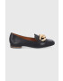 Tory Burch Кожени мокасини дамски в кафяво с равна подметка - Pepit.bg