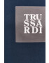 Trussardi Памучен суичър в тъмносиньо с качулка с принт - Pepit.bg