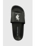 U.S. Polo Assn. Чехли GAVIO в черно GAVIO003M - Pepit.bg