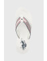 U.S. Polo Assn. Джапанки CHANY в бяло със скосена платформа CHANY003D - Pepit.bg