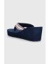 U.S. Polo Assn. Джапанки CHANY в тъмносиньо със скосена платформа CHANY003D - Pepit.bg