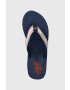 U.S. Polo Assn. Джапанки CHANY в тъмносиньо със скосена платформа CHANY003D - Pepit.bg