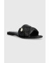 U.S. Polo Assn. Кожени чехли LINDA в черно LINDA003D - Pepit.bg