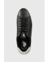U.S. Polo Assn. Кожени маратонки Cryme в черно - Pepit.bg