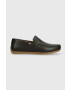 U.S. Polo Assn. Кожени мокасини RIVER в черно RIVER002M - Pepit.bg