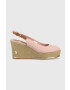 U.S. Polo Assn. Сандали Alyssa в розово със скосена платформа ALYSSA016D - Pepit.bg