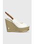 U.S. Polo Assn. Сандали AYLIN в бяло със скосена платформа AYLIN013D - Pepit.bg