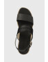 U.S. Polo Assn. Сандали LOREN в черно със скосена платформа LOREN006D - Pepit.bg