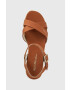 U.S. Polo Assn. Сандали LOREN в кафяво със скосена платформа LOREN002D - Pepit.bg