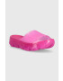 Ugg Чехли Jella Clear Slide в розово с платформа 1136763 - Pepit.bg
