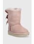 Ugg Детски велурени апрески Bailey Bow Ii в розово - Pepit.bg