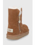 Ugg Детски велурени апрески Bailey Zip Short в кафяво - Pepit.bg