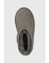 Ugg Детски велурени апрески Classic Mini Shine в сиво - Pepit.bg