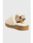 Ugg Детски вълнени пантофи Fluff Yeah Clog в бежово - Pepit.bg