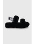 Ugg Детски вълнени пантофи Oh Yeah в черно - Pepit.bg